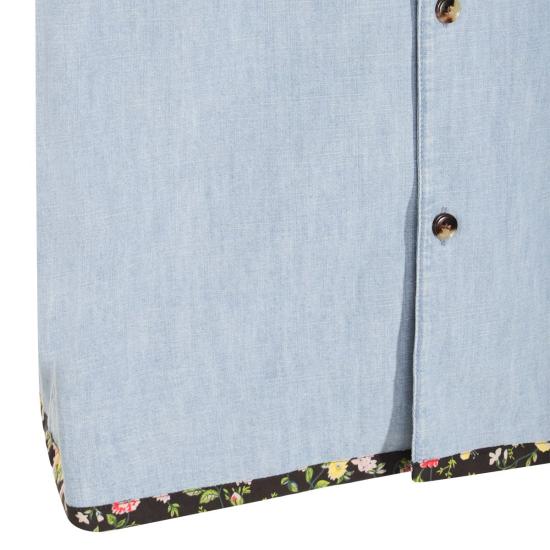 25SS 발렌티노 가라바니 반팔 셔츠 6V0DB04LALM 508 BLUE - VALENTINO GARAVANI