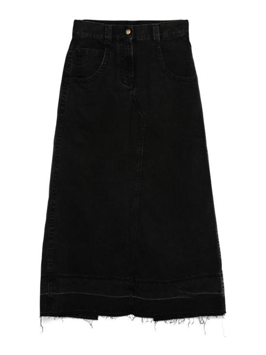  팜앤젤스 미디 스커트 PWYF016F24DEN0011010 Black