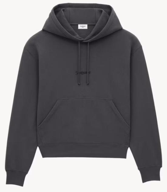 25FW 생로랑 그리 폰세 후드 818538Y36SW 1467 ACIER