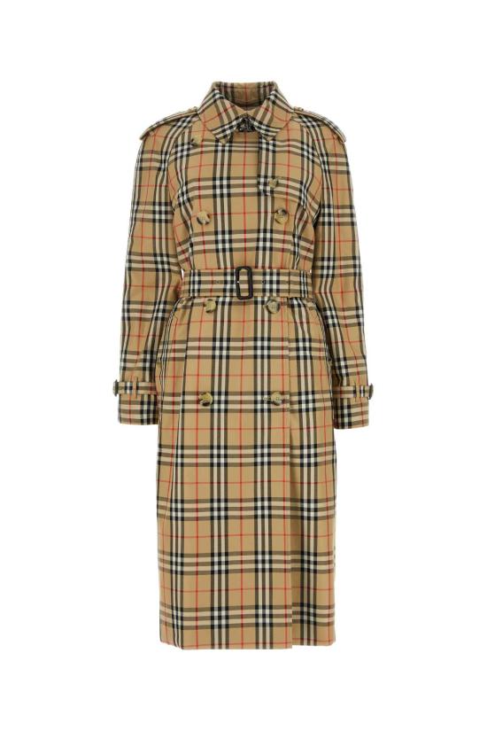 25SS 버버리 롱 체크 개버딘 트렌치 코트 8072716 A7028 ARCHIVE BEIGE IP CHK A7028