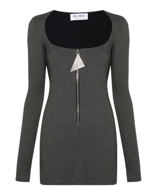 24FW 디 아티코 숏 원피스 247WCA312RY02 414 Black white