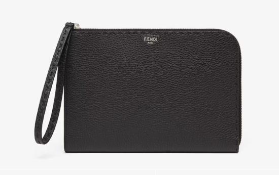 25SS 펜디 클러치/파우치 7N0153AP3B F0GXN NERO PALLADIO