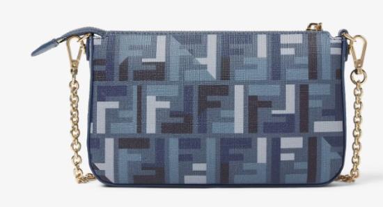 25SS 펜디 FF 패브릭 체인 바게트 파우치 8BS073AV1Y F1LAZ - FENDI