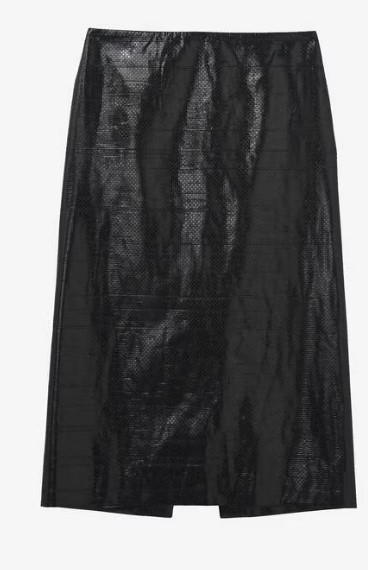  알렉산더 맥퀸 미디 스커트 808575QBACW 1000 BLACK