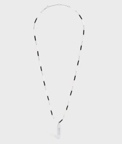  셀린느 네크리스 460ZS6BBR 38SW Black Silver White