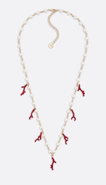  디올 목걸이/팬던트 N2111WOMRS 068 GOLD CORAL 068