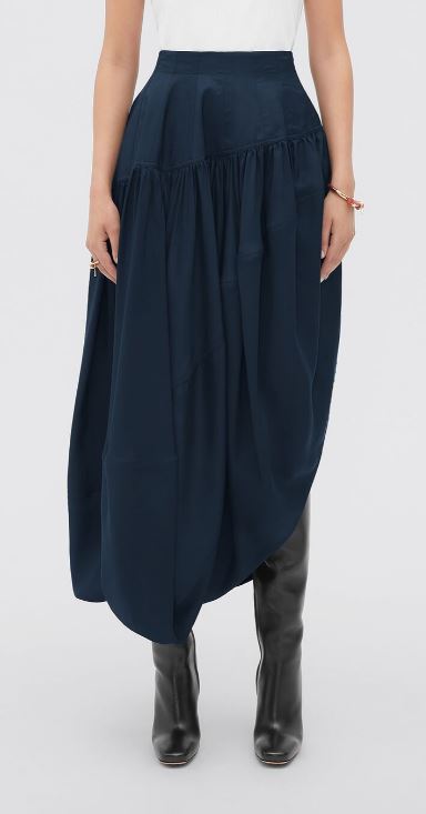  보테가베네타 롱 스커트 718668V2BW0 4140 ABYSS 4140