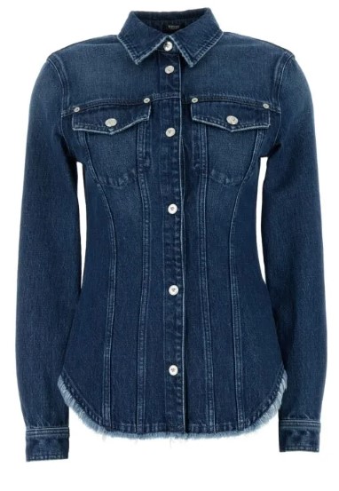 25SS 베르사체 블라우스 10184701A12930 1D800 Medium Blue