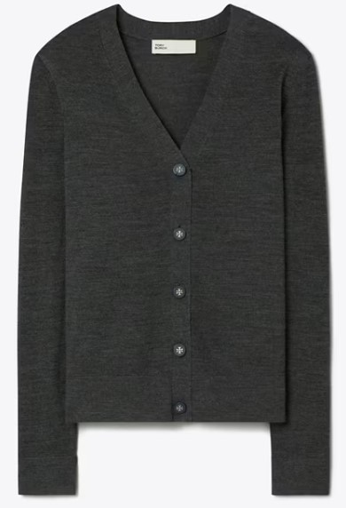 25SS 토리버치 가디건 165500 029 Charcoal Melang