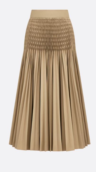  디올 미디 스커트 321J01A3332 1700 Beige 1700