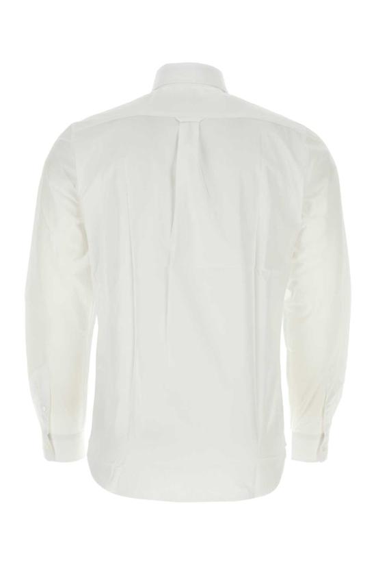 25FW 메종키츠네 폭스 헤드 클래식 셔츠  MM00409WC0026 P100 WHITE - MAISON KITSUNE