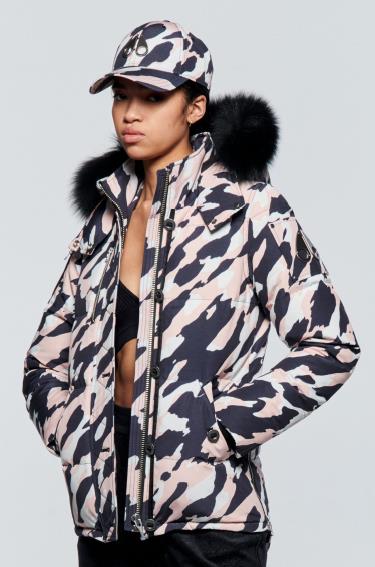  무스너클 자켓 M32LJ129C 1020 ROSE SMOKE CAMO W BLK 1020