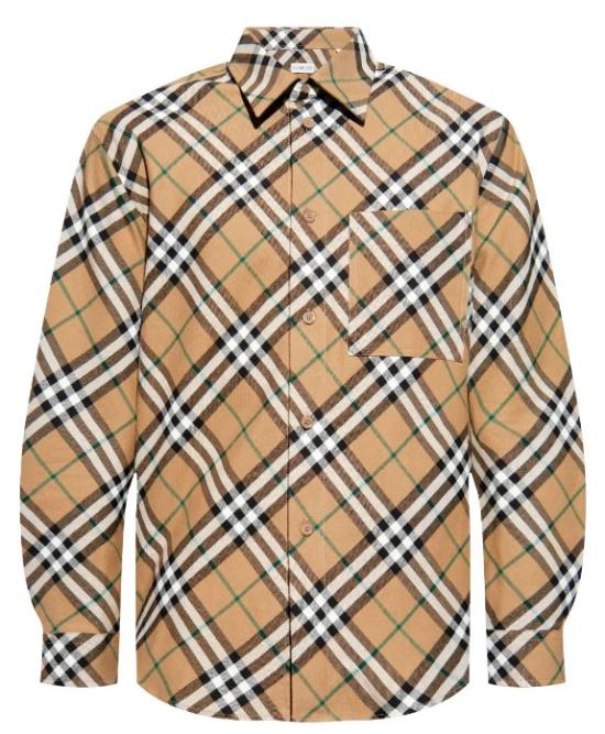  버버리 체크 패턴 코튼 셔츠 8095342 C1202 LINDEN IP CHECK