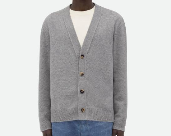  보테가베네타 가디건 777588V2MM0 8531 LIGHT GREY