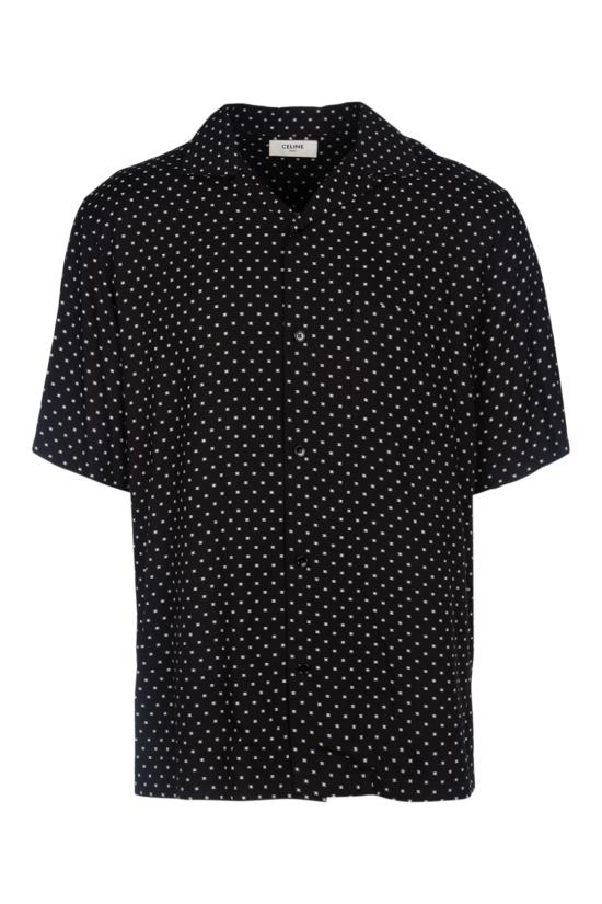 25SS 셀린느 프린티드 비스코스 하와이안 셔츠 2C946313V 38CE NOIR CRAIE