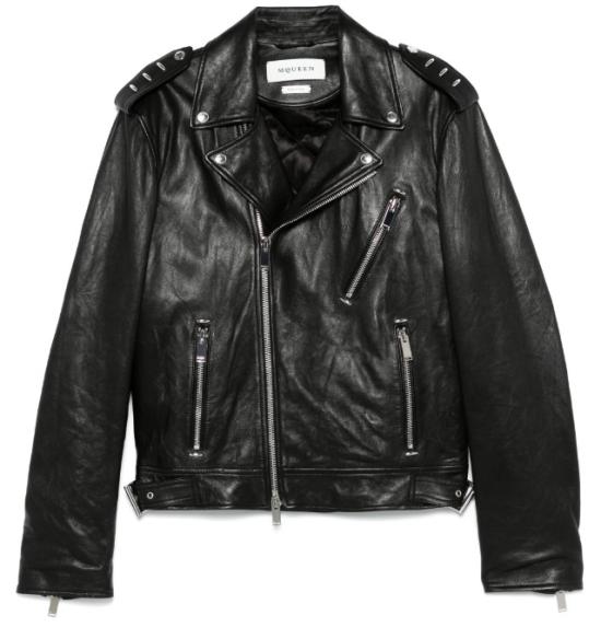 25SS 알렉산더 맥퀸 바이커 자켓 817932Q5AOW 1000 BLACK