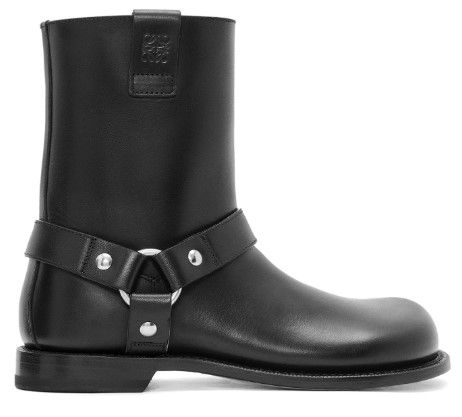 24FW 로에베 CAMPO 캄포 바이커 앵클 부츠 M816285XA8 1100 BLACK