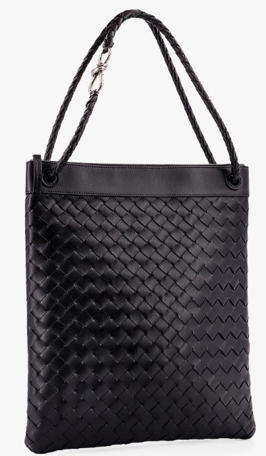 25FW 보테가베네타 크로스백 806490V2HLD 1208 BLACK VINTAGESILVER - BOTTEGA VENETA