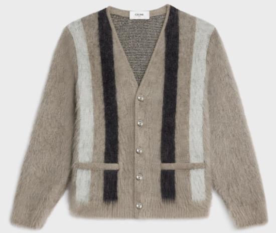  셀린느 가디건 RV00K0ZQ1 CAF0 OATMEAL BLACK