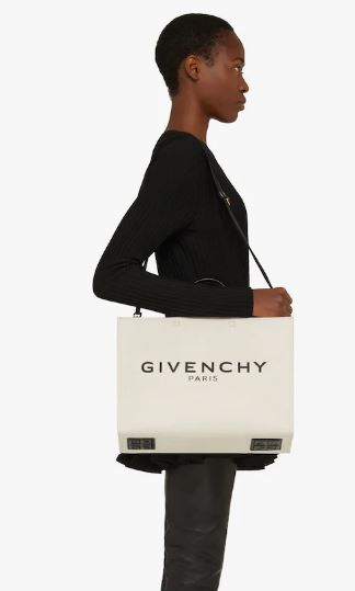 26SS 지방시 미디움 G 토트 캔버스 쇼핑백 BB50N2B1DR 255 BEIGE BLACK 255 - GIVENCHY