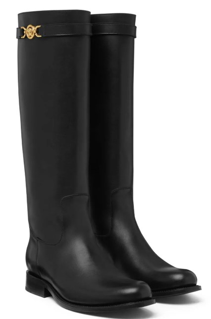 24FW 베르사체 부츠 10159121A04174 1B00V Black Versace Gold