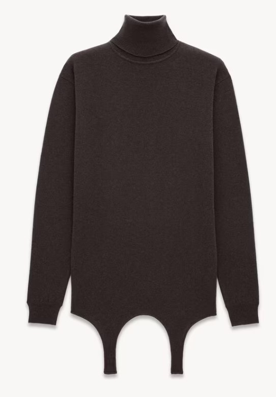  생로랑 캐시미어 터틀넥 스웨터 806969YALL2 1082 EBENE