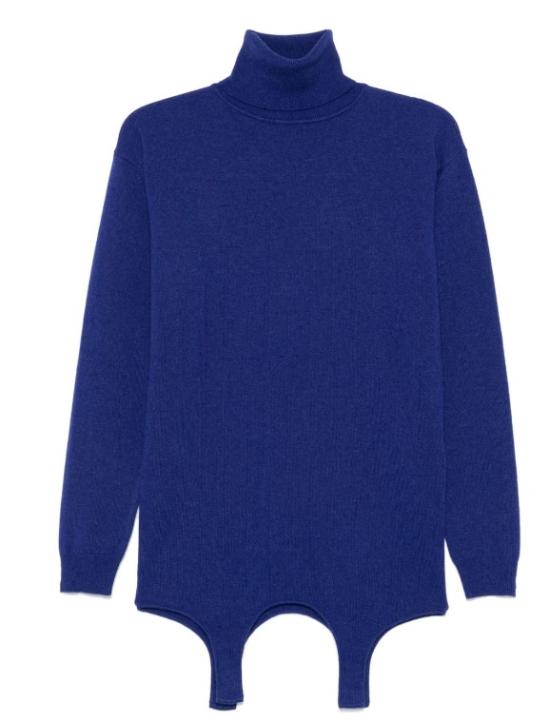 24FW 생로랑 터틀넥 806969YALL2 4069 BLEU ROI