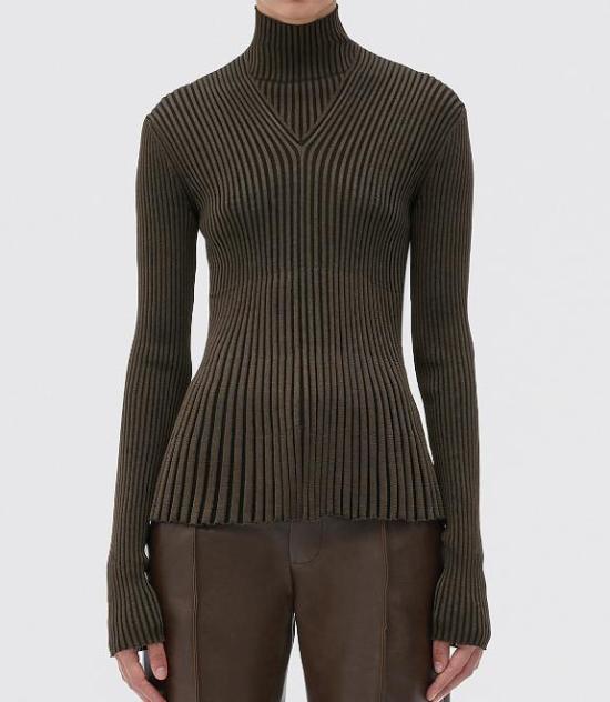  보테가베네타 터틀넥 715441V2CX0 2177 DARK CHEST BLACK 2177