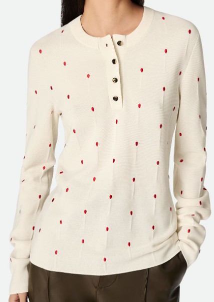 25SS 보테가베네타 긴팔 티셔츠 824241V5BG0 9094 CHALKVERNIS