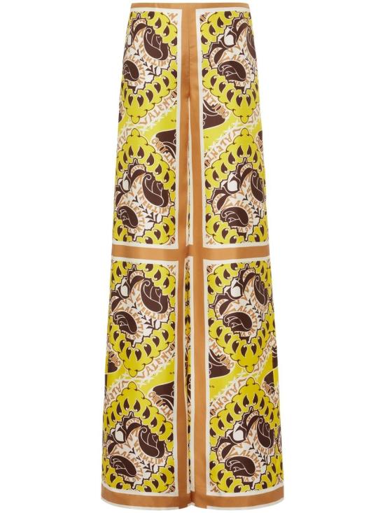  발렌티노 가라바니 팔라초 팬츠 2B3RB5C67T2 V5R TEXTUREYELLOW DARKFUDGE AVOR V5R