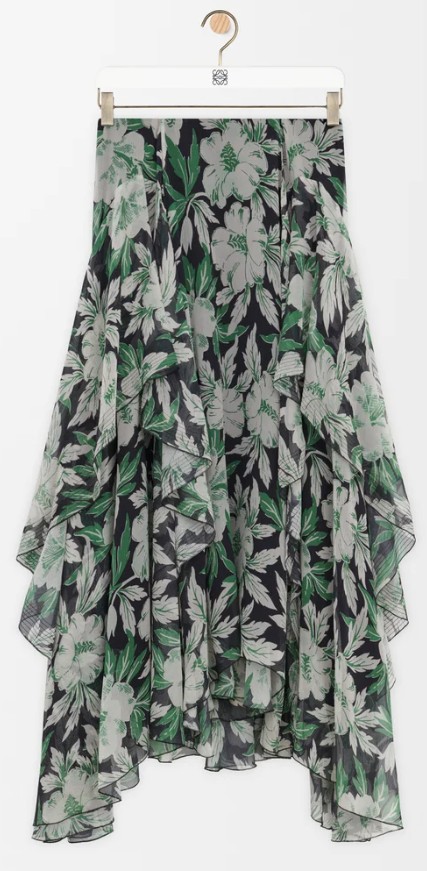 25SS 로에베 미디 스커트 S540Y08XBG 9990 MULTICOLOR