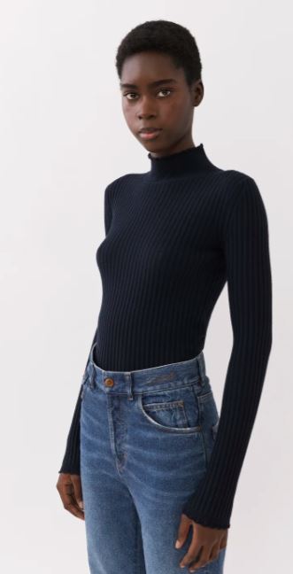  끌로에 터틀넥 CHC23AMP10664 48A Iconic Navy - CHLOE