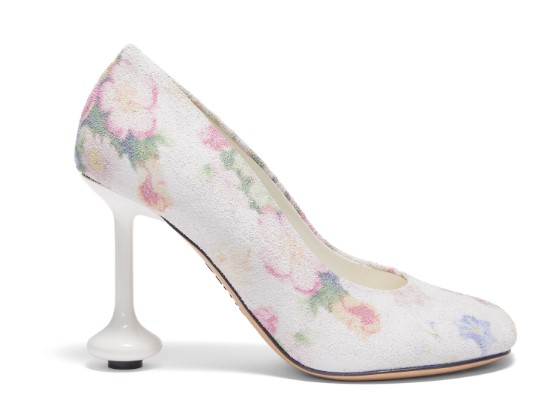 24FW 로에베 힐/펌프스 LLSTS01X06 6071 WHITE PINK MULTICOLOR