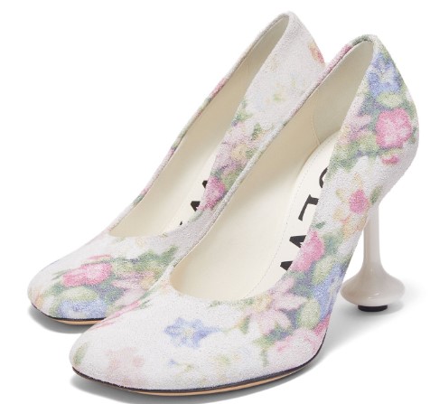 24FW 로에베 힐/펌프스 LLSTS01X06 6071 WHITE PINK MULTICOLOR - LOEWE