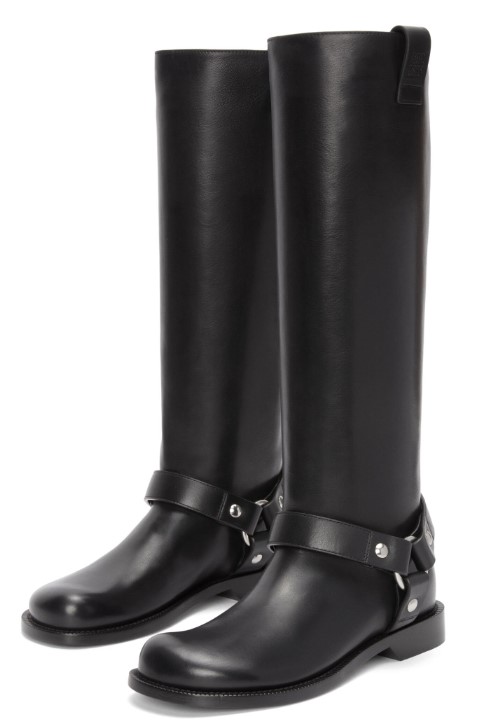 24FW 로에베 CAMPO 캄포 바이커 롱 부츠 LLSC285X03 1100 BLACK - LOEWE