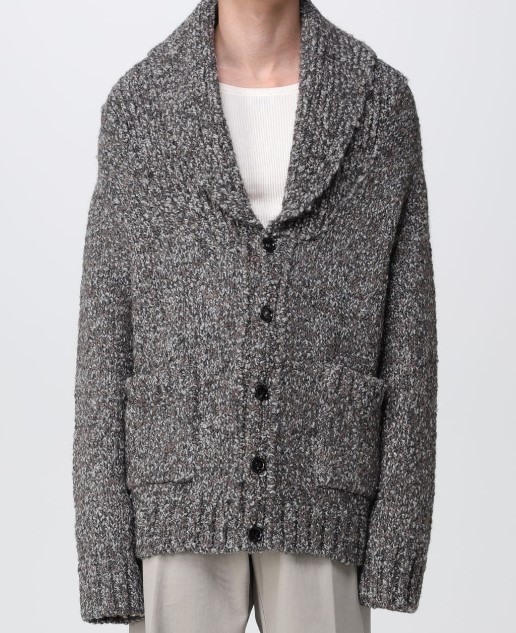  보테가베네타 가디건 761631V3DS0 1545 RIVERBED DARK GREY M