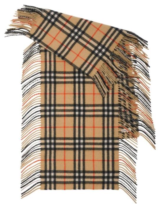  버버리 체크 캐시미어 해피 스카프 8099588 B9719 SAND
