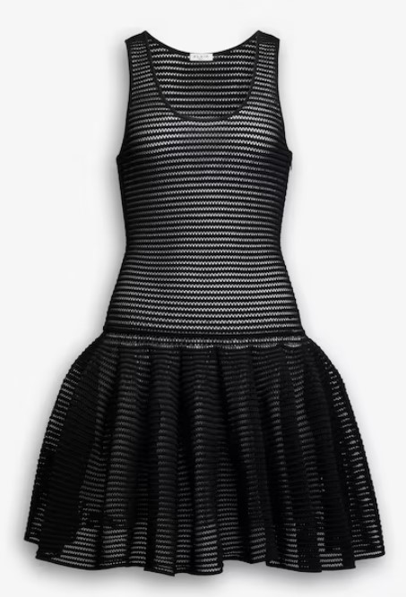 25SS 알라이아 숏 원피스 AA9R2534K008A 995 NOIR ALAIA - ALAIA