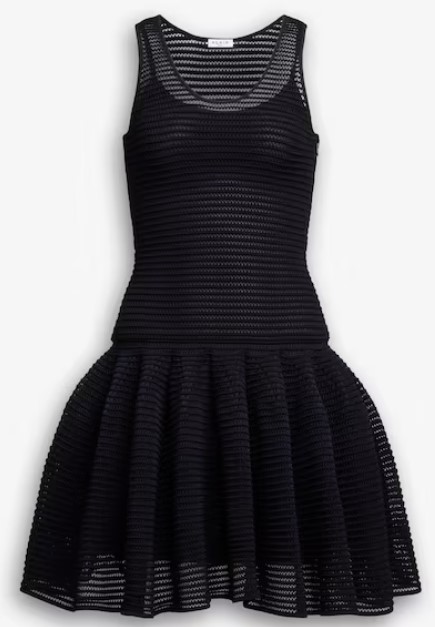 25SS 알라이아 숏 원피스 AA9R2534K008A 995 NOIR ALAIA