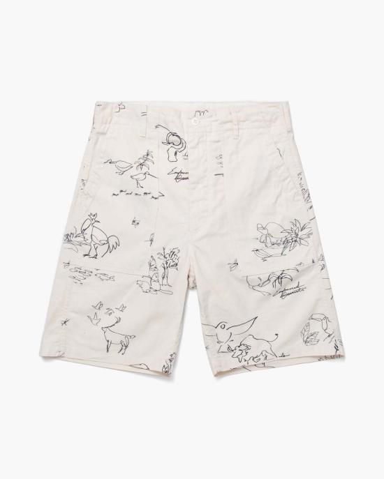  엔지니어드가먼츠 숏팬츠 엔지니어드 가먼트 피로 반바지 내추럴