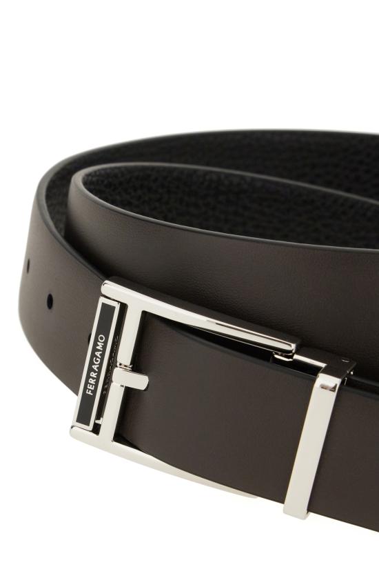 25FW 살바토레 페라가모 벨트 786348 001 NERO TESTA DI MORO - SALVATORE FERRAGAMO