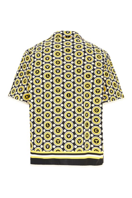 25FW 발렌티노 가라바니 반팔 셔츠 7V3AA111AYQ CLP NERO GIALLO AVORIO - VALENTINO GARAVANI