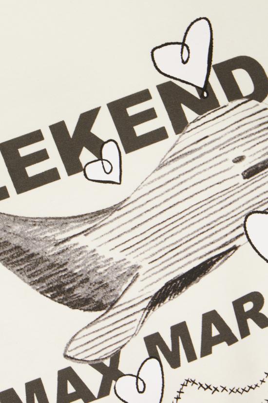 25FW 위켄드막스마라 GUGLIA 구글리아 로고 프린트 크루넥 티셔츠 GUGLIA 002 WEEKEND BALENA - WEEKEND MAX MARA