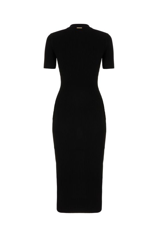 25FW 마이클 코어스 미디 원피스 MT5832333D 001 BLACK - MICHAEL KORS