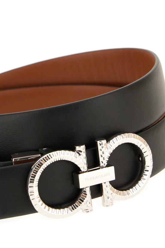 25FW 살바토레 페라가모 벨트 786302 001 NERO NEW COGNAC - SALVATORE FERRAGAMO