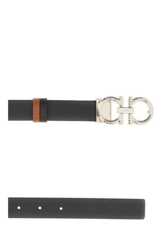 25FW 살바토레 페라가모 벨트 786302 001 NERO NEW COGNAC - SALVATORE FERRAGAMO