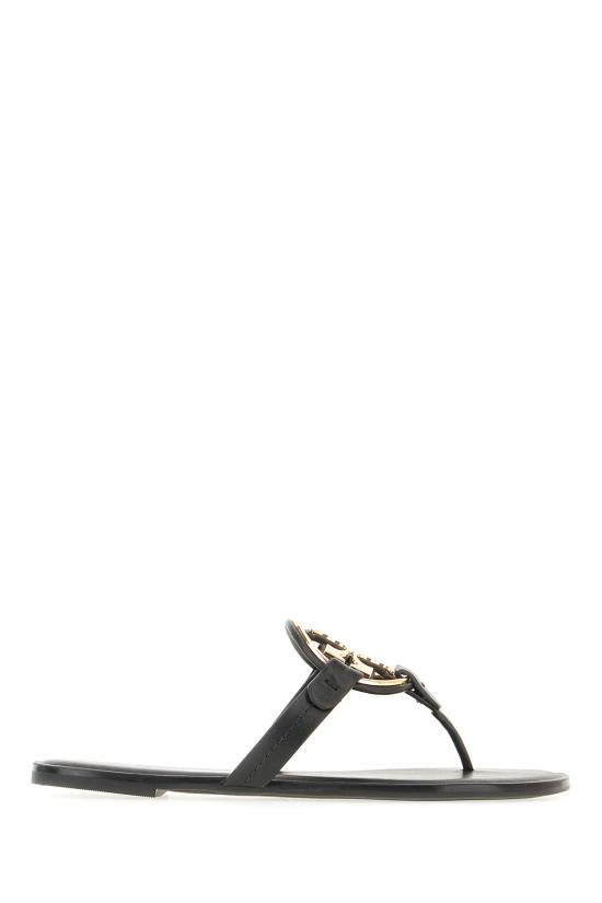 26SS 토리버치 뮬/슬리퍼 167568 006 BLACK GOLS