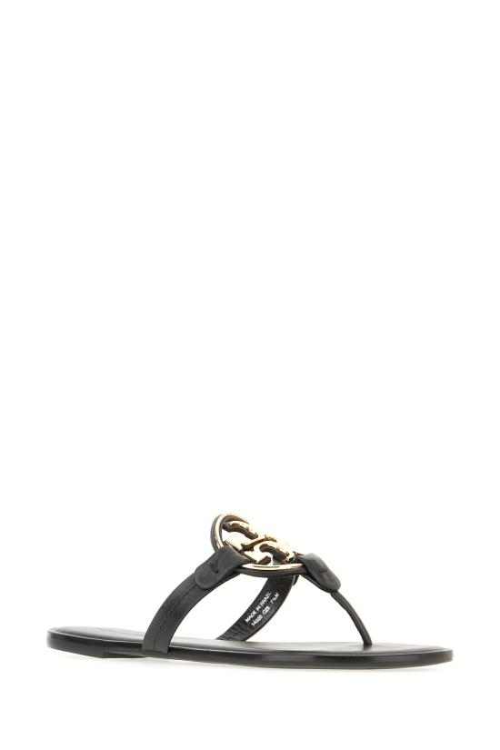 26SS 토리버치 뮬/슬리퍼 167568 006 BLACK GOLS - TORY BURCH