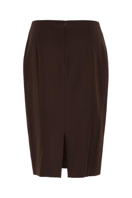 25FW 톰포드 미디 스커트 GC5818FAX1524 KB870 DEEP BROWN - TOMFORD