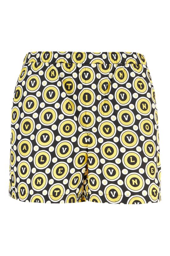 25FW 발렌티노 가라바니 스윔팬츠 7V3UH028B2U CLP NERO GIALLO AVORIO